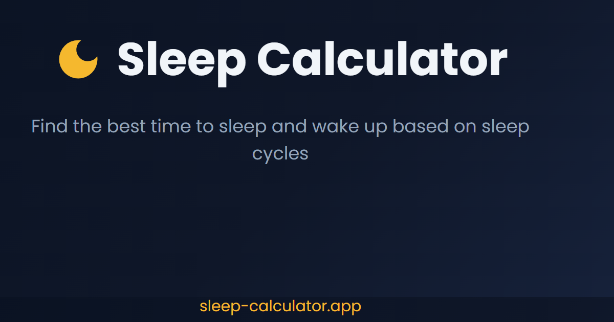Sleep Calculator logo