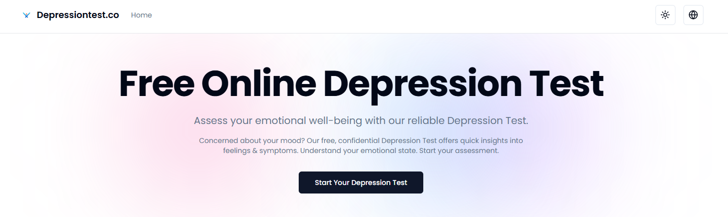 depression test logo